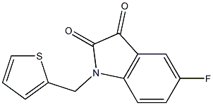 5-fluoro-1-(thiophen-2-ylmethyl)-2,3-dihydro-1H-indole-2,3-dione