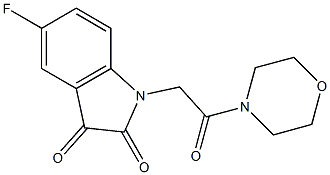 5-fluoro-1-[2-(morpholin-4-yl)-2-oxoethyl]-2,3-dihydro-1H-indole-2,3-dione|