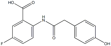 5-fluoro-2-[2-(4-hydroxyphenyl)acetamido]benzoic acid|