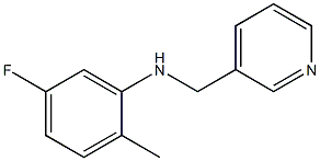 5-fluoro-2-methyl-N-(pyridin-3-ylmethyl)aniline Structure
