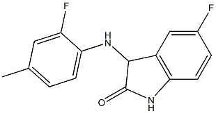 5-fluoro-3-[(2-fluoro-4-methylphenyl)amino]-2,3-dihydro-1H-indol-2-one|