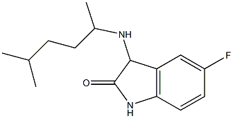 5-fluoro-3-[(5-methylhexan-2-yl)amino]-2,3-dihydro-1H-indol-2-one Structure