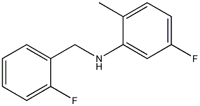 5-fluoro-N-[(2-fluorophenyl)methyl]-2-methylaniline Structure