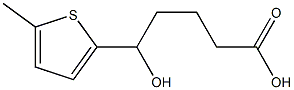 5-hydroxy-5-(5-methylthiophen-2-yl)pentanoic acid 化学構造式