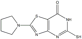 5-mercapto-2-pyrrolidin-1-yl[1,3]thiazolo[4,5-d]pyrimidin-7(6H)-one Structure