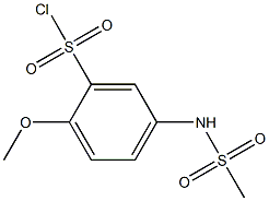 5-methanesulfonamido-2-methoxybenzene-1-sulfonyl chloride,,结构式