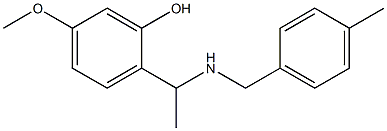 5-methoxy-2-(1-{[(4-methylphenyl)methyl]amino}ethyl)phenol