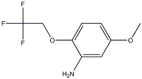 5-methoxy-2-(2,2,2-trifluoroethoxy)aniline 化学構造式