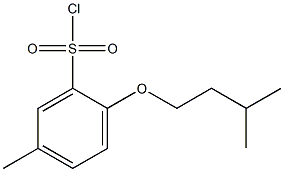  5-methyl-2-(3-methylbutoxy)benzene-1-sulfonyl chloride