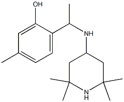 5-methyl-2-{1-[(2,2,6,6-tetramethylpiperidin-4-yl)amino]ethyl}phenol Structure