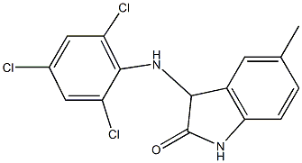 5-methyl-3-[(2,4,6-trichlorophenyl)amino]-2,3-dihydro-1H-indol-2-one|