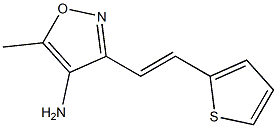 5-methyl-3-[(E)-2-thien-2-ylvinyl]isoxazol-4-amine Struktur