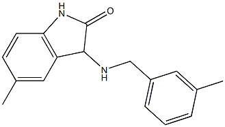 5-methyl-3-{[(3-methylphenyl)methyl]amino}-2,3-dihydro-1H-indol-2-one,,结构式