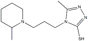 5-methyl-4-[3-(2-methylpiperidin-1-yl)propyl]-4H-1,2,4-triazole-3-thiol Struktur