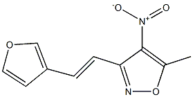 5-methyl-4-nitro-3-[(E)-2-tetrahydrofuran-3-ylvinyl]isoxazole Struktur