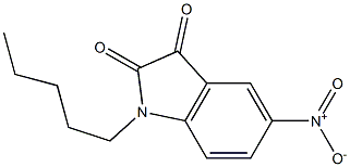 5-nitro-1-pentyl-2,3-dihydro-1H-indole-2,3-dione Structure