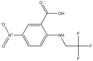 5-nitro-2-[(2,2,2-trifluoroethyl)amino]benzoic acid,,结构式