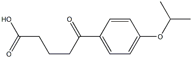 5-oxo-5-[4-(propan-2-yloxy)phenyl]pentanoic acid Struktur