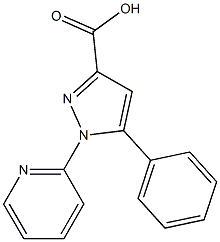 5-phenyl-1-(pyridin-2-yl)-1H-pyrazole-3-carboxylic acid|