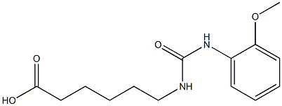 6-({[(2-methoxyphenyl)amino]carbonyl}amino)hexanoic acid Struktur