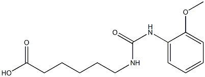 6-({[(2-methoxyphenyl)amino]carbonyl}amino)hexanoic acid Structure