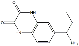 6-(1-aminopropyl)-1,2,3,4-tetrahydroquinoxaline-2,3-dione,,结构式