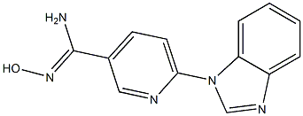  6-(1H-benzimidazol-1-yl)-N'-hydroxypyridine-3-carboximidamide