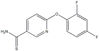 6-(2,4-difluorophenoxy)pyridine-3-carbothioamide Structure