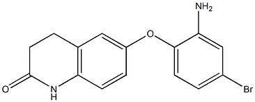 6-(2-amino-4-bromophenoxy)-1,2,3,4-tetrahydroquinolin-2-one Structure