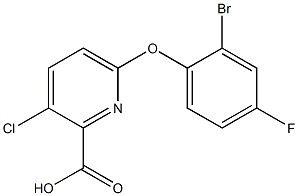  6-(2-bromo-4-fluorophenoxy)-3-chloropyridine-2-carboxylic acid