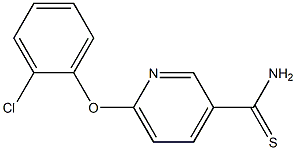 6-(2-chlorophenoxy)pyridine-3-carbothioamide Structure