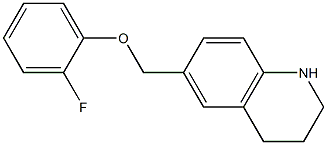 6-(2-fluorophenoxymethyl)-1,2,3,4-tetrahydroquinoline 化学構造式