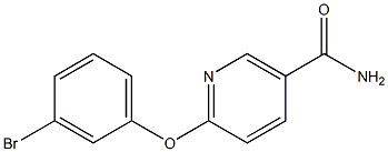 6-(3-bromophenoxy)nicotinamide Struktur