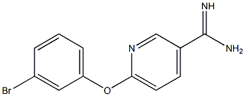  6-(3-bromophenoxy)pyridine-3-carboximidamide