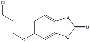 6-(3-chloropropoxy)-2H-1,3-benzoxathiol-2-one Structure