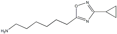  6-(3-cyclopropyl-1,2,4-oxadiazol-5-yl)hexan-1-amine