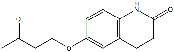 6-(3-oxobutoxy)-1,2,3,4-tetrahydroquinolin-2-one,,结构式