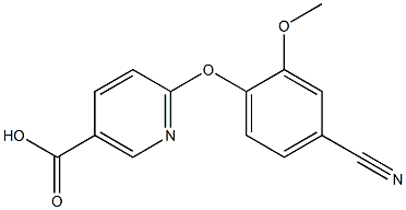 6-(4-cyano-2-methoxyphenoxy)nicotinic acid Structure