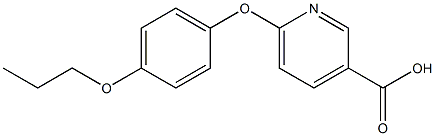 6-(4-propoxyphenoxy)pyridine-3-carboxylic acid Structure