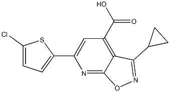 6-(5-chlorothiophen-2-yl)-3-cyclopropylpyrido[3,2-d][1,2]oxazole-4-carboxylic acid