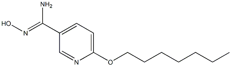 6-(heptyloxy)-N'-hydroxypyridine-3-carboximidamide Structure