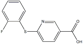 6-[(2-fluorophenyl)sulfanyl]pyridine-3-carboxylic acid|