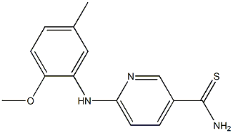 6-[(2-methoxy-5-methylphenyl)amino]pyridine-3-carbothioamide|