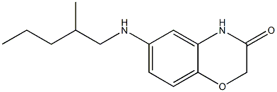 6-[(2-methylpentyl)amino]-3,4-dihydro-2H-1,4-benzoxazin-3-one Structure