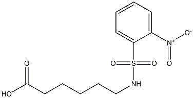 6-[(2-nitrobenzene)sulfonamido]hexanoic acid Structure