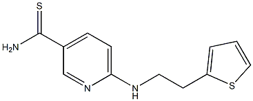 6-[(2-thien-2-ylethyl)amino]pyridine-3-carbothioamide 结构式