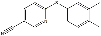 6-[(3,4-dimethylphenyl)sulfanyl]pyridine-3-carbonitrile