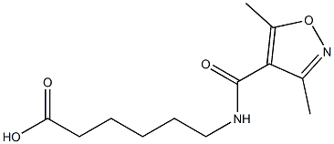 6-[(3,5-dimethyl-1,2-oxazol-4-yl)formamido]hexanoic acid|