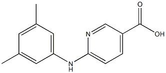 6-[(3,5-dimethylphenyl)amino]pyridine-3-carboxylic acid 结构式