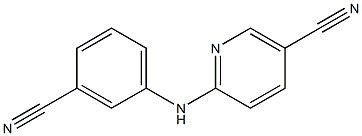6-[(3-cyanophenyl)amino]nicotinonitrile Struktur